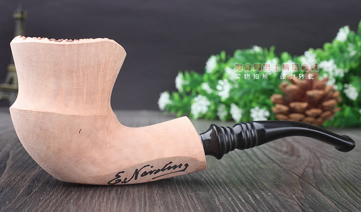 丹麦Erik Nording石楠木手工签名烟斗 SIGNATURE SMOOTH 原木71-4