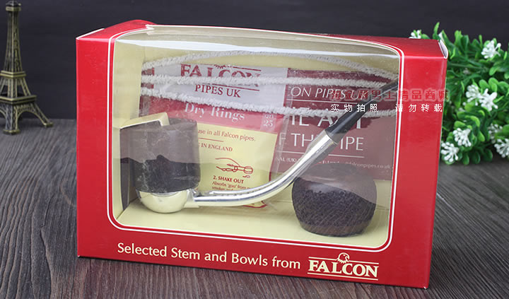 进口烟具 正品英国小鹰FALCON石楠木烟斗 可拆式超值组合斗F25-8