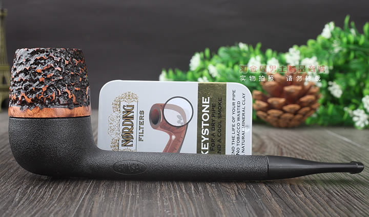 淘金周广州实体店 丹麦Erik Nording石楠木晶石过滤烟斗04-3