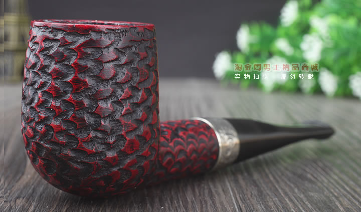 淘金周 正品彼得森Peterson石楠木烟斗 五件套装银圈岩石斗X105号-1