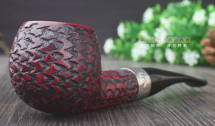 淘金周 正品彼得森Peterson石楠木烟斗 五件套装银圈岩石斗408-1