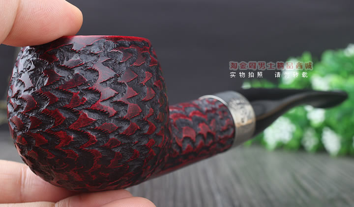 淘金周 正品彼得森Peterson石楠木烟斗 五件套装银圈岩石斗408-10