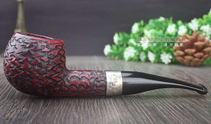 淘金周 正品彼得森Peterson石楠木烟斗 五件套装银圈岩石斗408-4