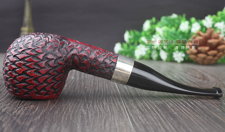 淘金周 正品彼得森Peterson石楠木烟斗 五件套装银圈岩石斗408-5