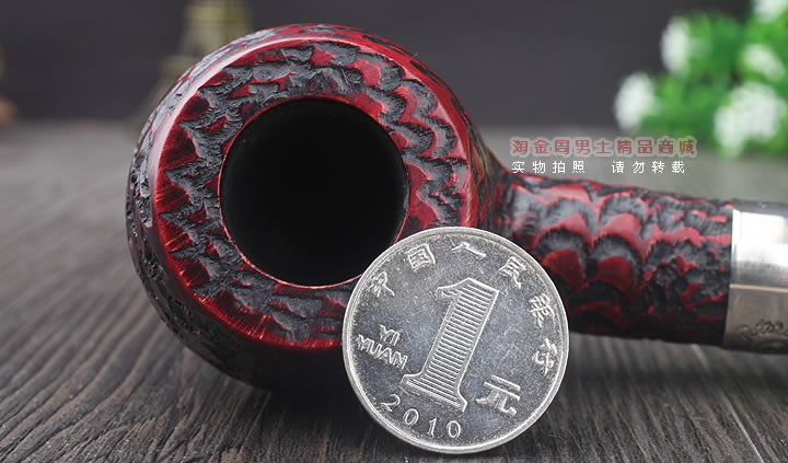 淘金周 正品彼得森Peterson石楠木烟斗 五件套装银圈岩石斗408-6