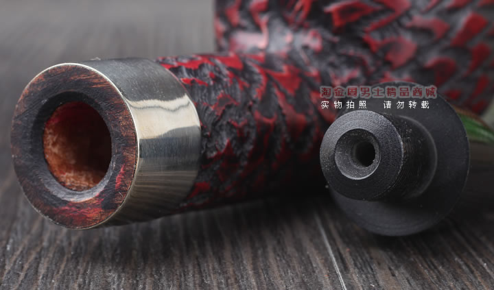 淘金周 正品彼得森Peterson石楠木烟斗 五件套装银圈岩石斗408-7