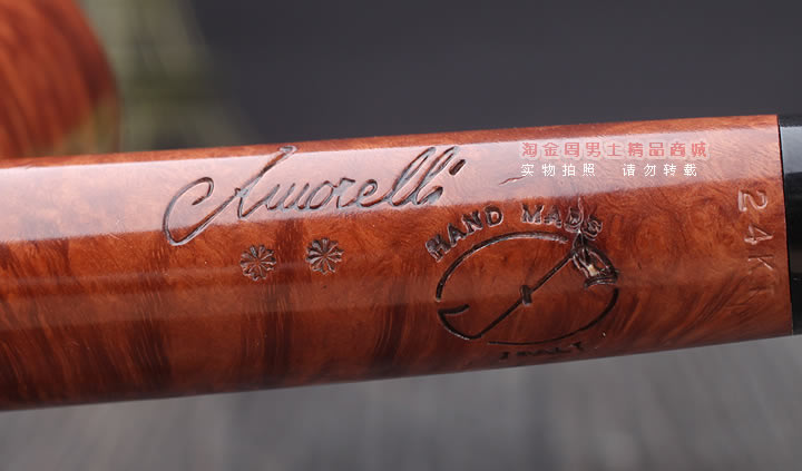 淘金周 意大利Amorelli石楠木手工烟斗 5件套装长嘴AM-559-9