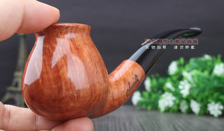 淘金周 意大利Amorelli石楠木手工烟斗 5件套装长嘴AM-560-10