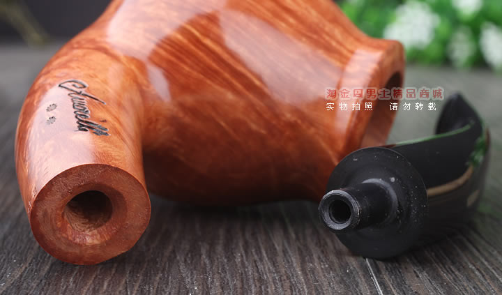淘金周 意大利Amorelli石楠木手工烟斗 5件套装长嘴AM-560-7