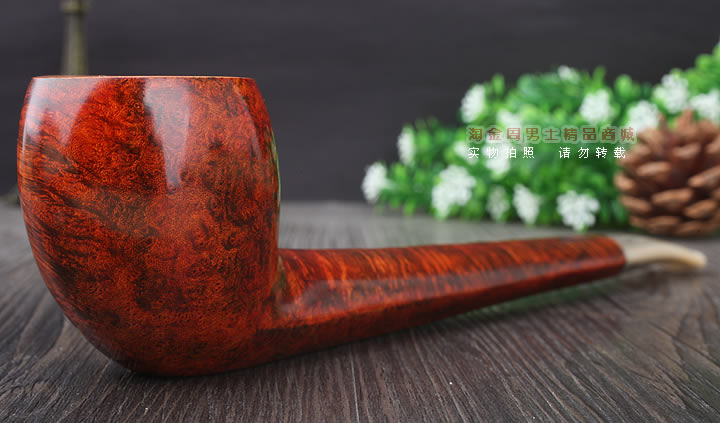 淘金周 意大利维布拉蒂Viprati VIP进口石楠木手工烟斗 长斗V20-1
