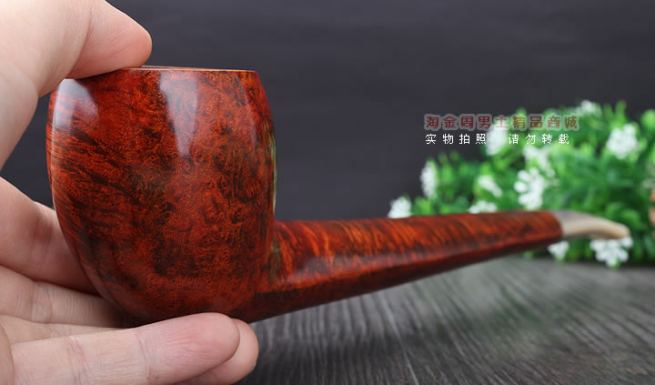 淘金周 意大利维布拉蒂Viprati VIP进口石楠木手工烟斗 长斗V20-11