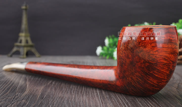 淘金周 意大利维布拉蒂Viprati VIP进口石楠木手工烟斗 长斗V20-2