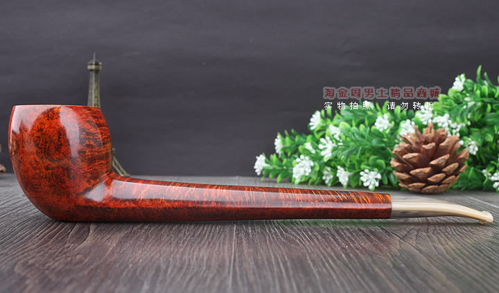 淘金周 意大利维布拉蒂Viprati VIP进口石楠木手工烟斗 长斗V20-4