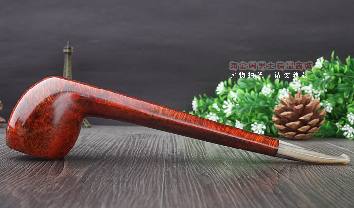 淘金周 意大利维布拉蒂Viprati VIP进口石楠木手工烟斗 长斗V20-5