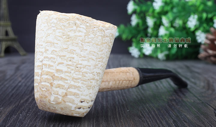 原装进口美国密苏里Missouri玉米烟斗马克吐温5件套弯斗试草待客-1