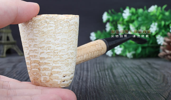 原装进口美国密苏里Missouri玉米烟斗马克吐温5件套弯斗试草待客-8