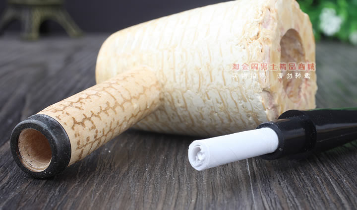 原装进口美国密苏里Missouri玉米烟斗马克吐温5件套直斗试草待客-6