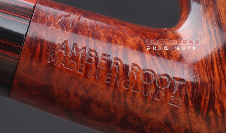 二手烟斗英国Dunhill登喜路石楠木烟斗1998年amber root桌斗4号斗-10