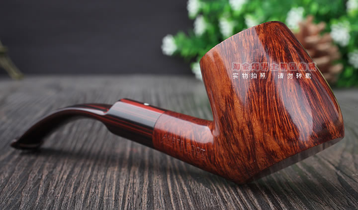 二手烟斗英国Dunhill登喜路石楠木烟斗1998年amber root桌斗4号斗-2