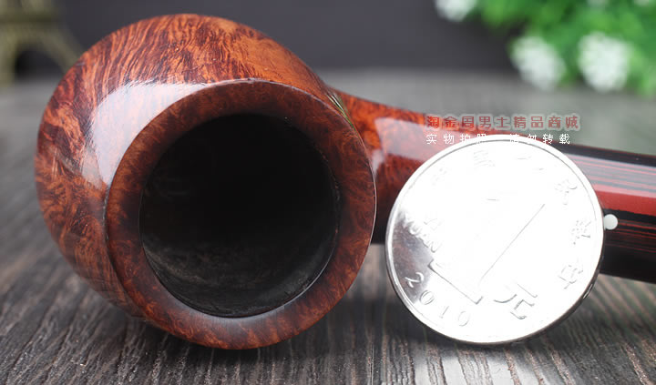 二手烟斗英国Dunhill登喜路石楠木烟斗1998年amber root桌斗4号斗-7