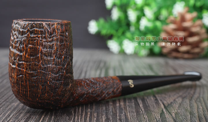 淘金周 正品丹麦史丹威Stanwell石楠木烟斗 五件套装棕色麻面107-1