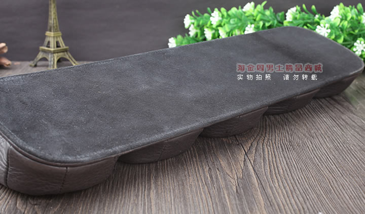 【淘金周】原装德国Martin Wess手工麋鹿皮烟斗架5斗架真皮烟斗座-2