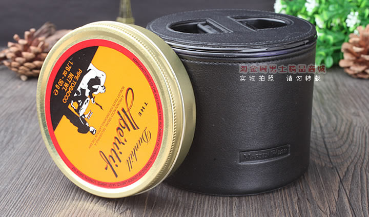 【淘金周】原装德国Martin Wess手工牛皮烟丝罐保湿罐LTT1-5