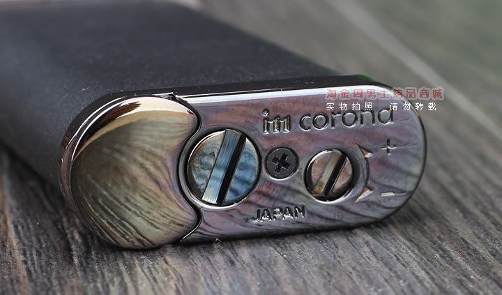 淘金周 原装进口日本皇冠Im Corona打火机窄身磨轮打火机03-1503-6