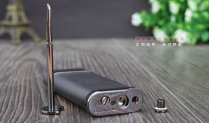 淘金周 原装进口日本皇冠Im Corona打火机窄身磨轮打火机03-1503-7