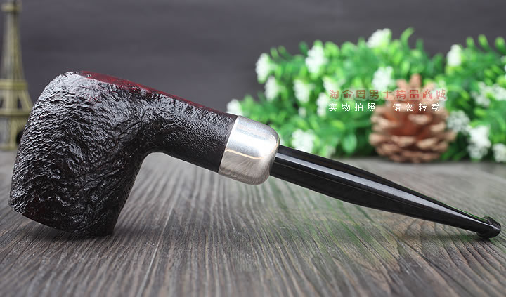 淘金周 英国Dunhill登喜路进口石楠木手工烟斗贝壳喷砂军插斗4103-5