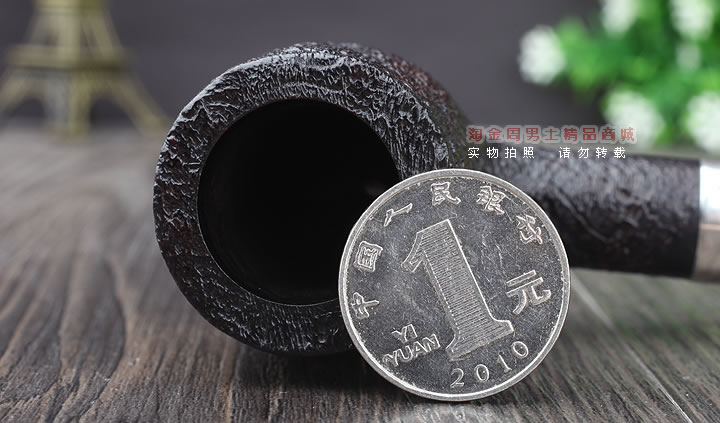 淘金周 英国Dunhill登喜路进口石楠木手工烟斗贝壳喷砂军插斗4103B-6