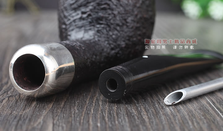 淘金周 英国Dunhill登喜路进口石楠木手工烟斗贝壳喷砂军插斗4103B-7