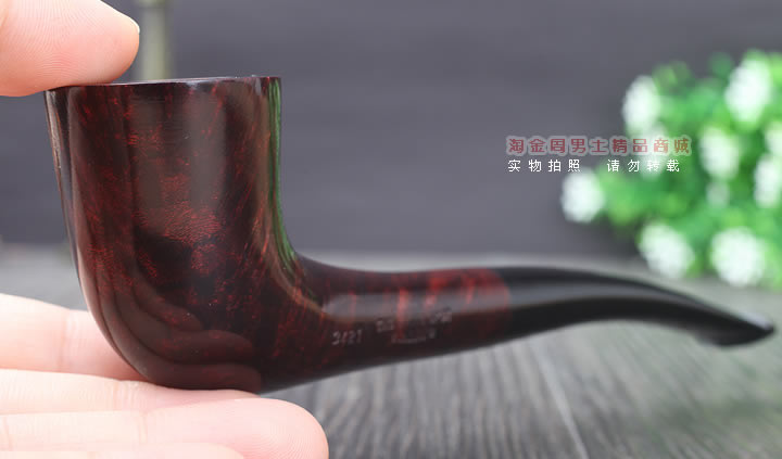 【淘金周】英国登喜路Dunhill石楠木烟斗 6件套装 酒红光面3421-10