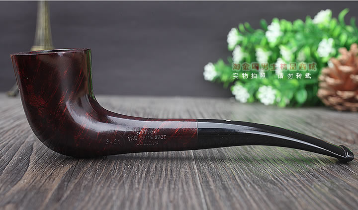 【淘金周】英国登喜路Dunhill石楠木烟斗 6件套装 酒红光面3421-4