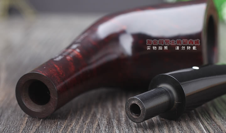 【淘金周】英国登喜路Dunhill石楠木烟斗 6件套装 酒红光面3421-7