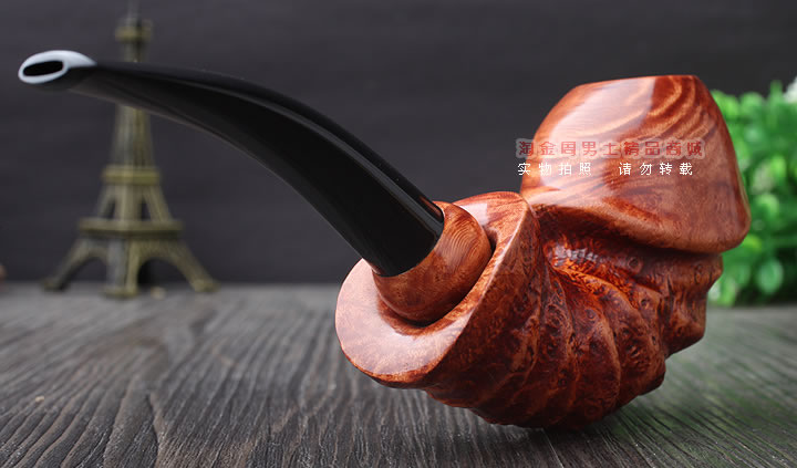 磐石石楠木烟斗 5件套装 器官斗 阴阳斗 麻面-3