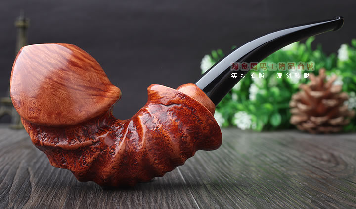 磐石石楠木烟斗 5件套装 器官斗 阴阳斗 麻面-4