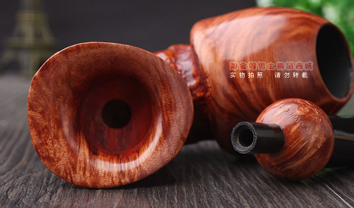 磐石石楠木烟斗 5件套装 器官斗 阴阳斗 麻面-7