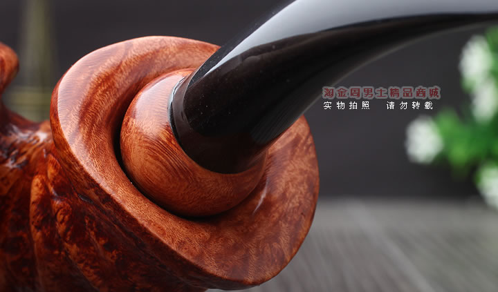 磐石石楠木烟斗 5件套装 器官斗 阴阳斗 麻面-8