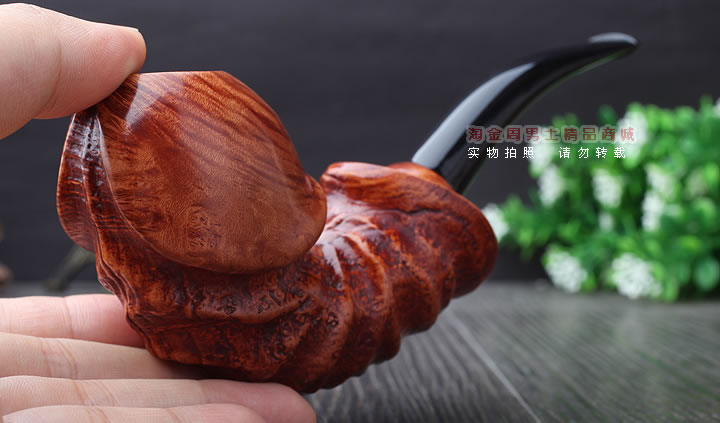 磐石石楠木烟斗 5件套装 器官斗 阴阳斗 麻面-9