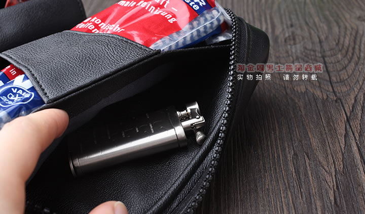 【淘金周】英国登喜路 DUNHILL真皮烟斗包三斗包 PA2007-7