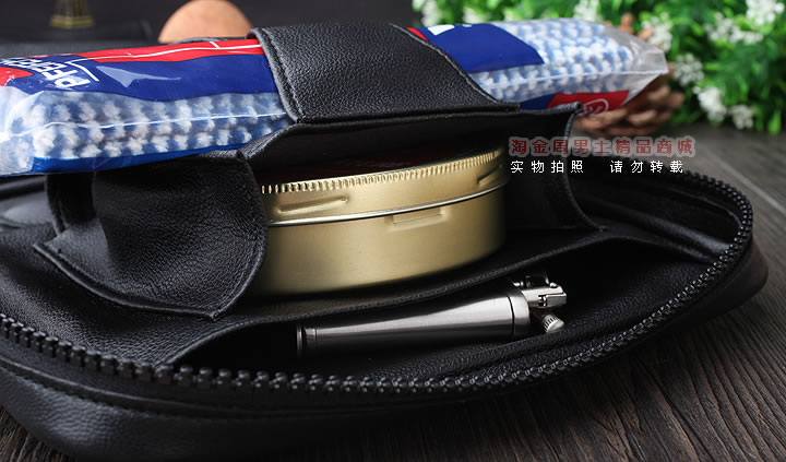 【淘金周】英国登喜路 DUNHILL真皮烟斗包五斗包 PA2008-5