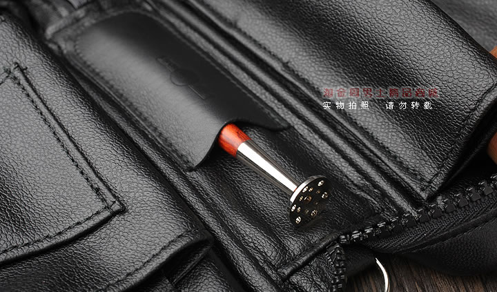 【淘金周】英国登喜路 DUNHILL真皮烟斗包五斗包 PA2008-7