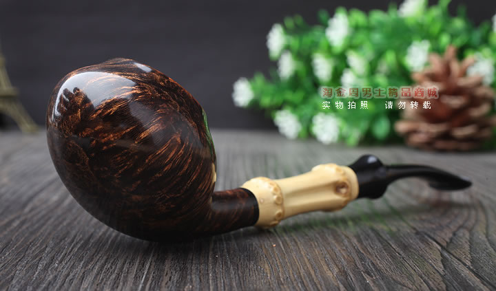 淘金周 游氏父子石楠木手工大师烟斗 五件套装YOU-04-1
