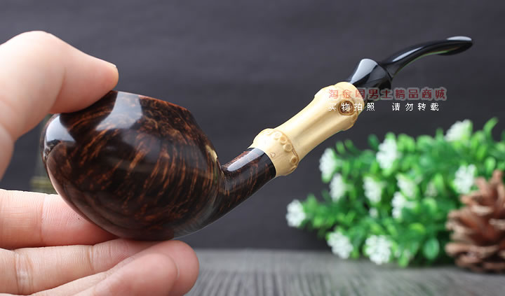 淘金周 游氏父子石楠木手工大师烟斗 五件套装YOU-04-8