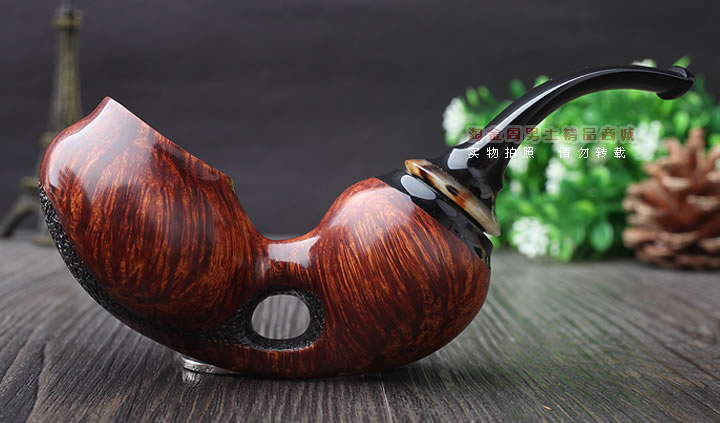 淘金周 游氏父子石楠木手工大师烟斗 五件套装 大气室 YOU-05-3