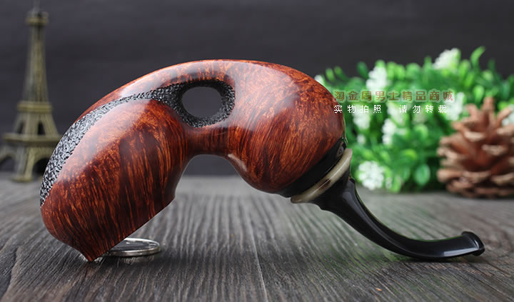 淘金周 游氏父子石楠木手工大师烟斗 五件套装 大气室 YOU-05-4