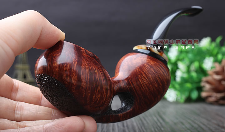 淘金周 游氏父子石楠木手工大师烟斗 五件套装 大气室 YOU-05-9