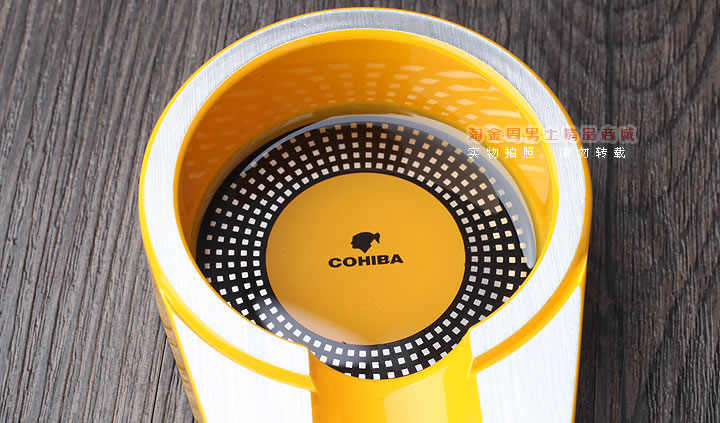 高希霸 雪茄烟灰缸 便携式 钛金属金属烟灰缸烟具多色多款-3