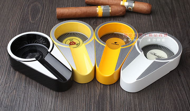 大卫杜夫雪茄烟灰缸 便携式 钛金属金属烟灰缸烟具多色多款-4